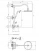 OMNIRES Termostatyczny system prysznicowy natynkowy ARMANCE AM5244/6CR